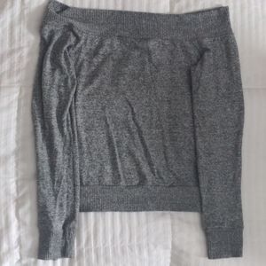 Grey off the shoulder sweater